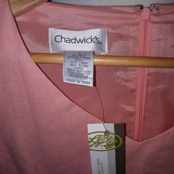 NWT Stunning embroidered Linen Mix Dress - Picture 5 of 6